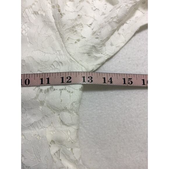 BOW DREAM SZ 8 Y white lace long sleeve flower girl party dress NEW B103 - Picture 7 of 9